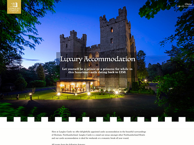Redesign of reservation page of Langley Castle