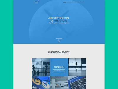 Airport Terminal Website - draft design web webdesign