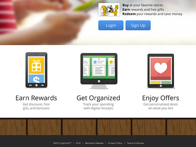 AppCard – Website flat icons loyalty ui web