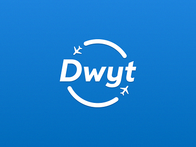 Dwyt logotype airport font logo logotype plane typography