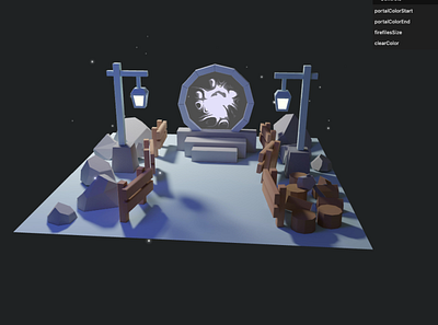 Webgl-3D-Portal 3d blender design three.js