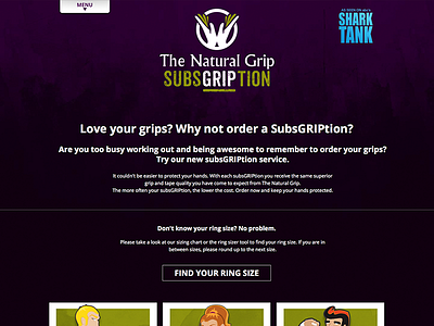 The Natural Grip Subscriptions Page athletes crossfit grunge illustrations website