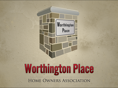 Worthington Place Logo home house logo