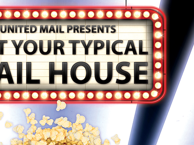United Mail - Not your typical Mailhouse illustrator mail movie photoshop popcorn