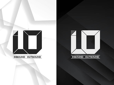 IO "INBOUND OUTBOND MULTIPLE OPTION" branding design graphic design logo typography