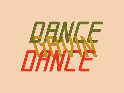 Dance Gavin Dance custom dance gavin dance lettering music rock type typography