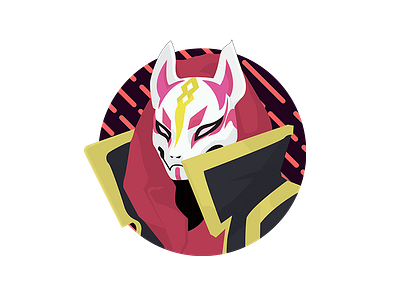 Drift drift fortnite games gaming icon illustration kitsune skin vector video