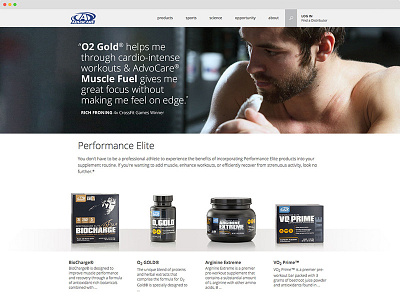 AdvoCare Product Gallery ecommerce gallery placement product ui