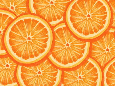 Orange Slices apple pencil digital illustration fruit illustration oranges procreate