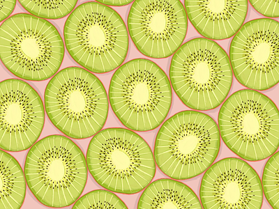 Kiwi Pattern apple pencil digital illustration fruit illustration kiwi procreate
