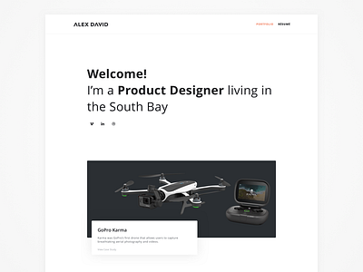 Portfolio 2018 design homepage minimal portfolio redesign responsive semplice ui ux web website wordpress