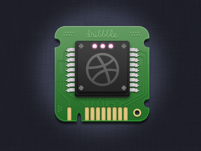 Dribbble Chip chip dribbble icon interface memory card ui