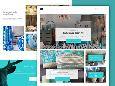 E-Commerce site clean e commerce ecommerce interior minimalistic shop simple teal webshop