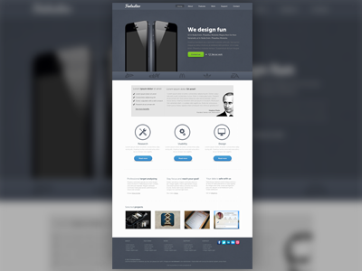 Fantastico - Freebie landing page ui design web ux app button cta landing freebie landing page light webdesign website free download template webtemplate grey blue page psd site landingpage