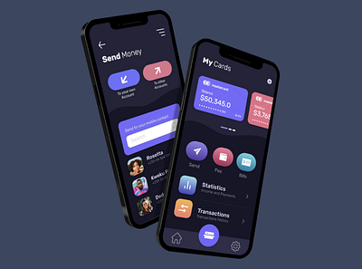 Financial App UI app design ui ux