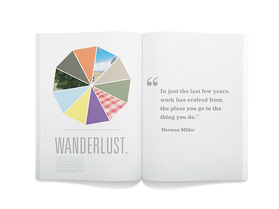 Wanderlust book design book design layout