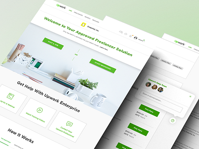 Enterprise landing page