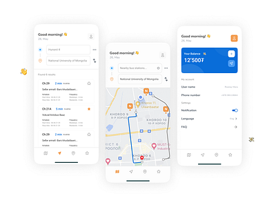 UB Bus - App Concept #2 app bus challenge design mobile tracking ui ux