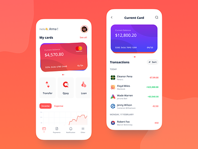 Bank - App concept app bank challenge design mobile ui ux watch