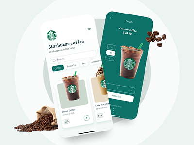 Coffee Shop - App Concept #3 app challenge coffee coffee shop design mobile shop ui ux