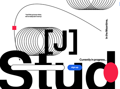 Coming Soon - Studio [J] app branding design icon illustration logo typography ui ux vector