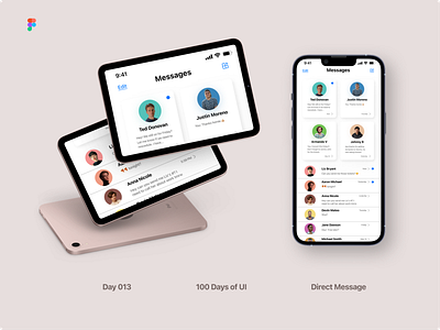 Direct Message Daily UI app dailyui ui ux