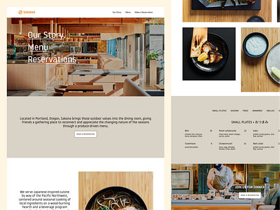 Restaurant Website Concept website