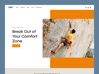 Campers Corner - Outdoor Gear Shop Website Redesign Concept