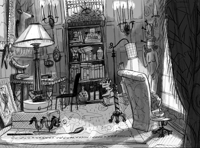 Room 1 animation art art design environment design illustration production design