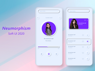 Soft UI "Neumorphism" adobexd app branding design flat graphic design icon illustration logo minimal minimal ui design mobile mobile app design mobile ui neumorphism soft ui trend ui uitrends2020 ux