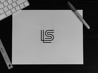 LS Logo concept graphic design logo luxury monogram