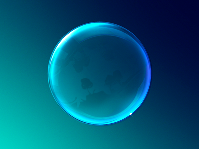 Bubble blue bubble floating gloss illustration lighting orb photoshop reflection transparent