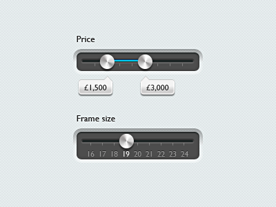 Filter Sliders by Malc Seaborn on Dribbble
