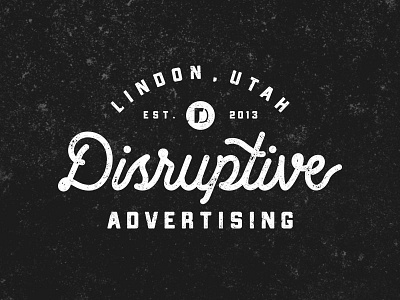 Disruptive Brand Design advertising clothing design lettering logo design typography