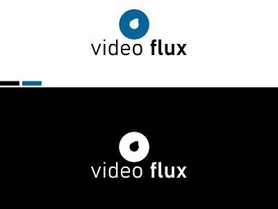VIDEO FLUX MINIMAL LOGO DESIGN branding design graphic design logo logodesign minimallogo