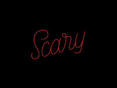 Happy Halloween! lettering scary script typography