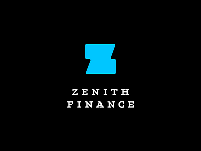 Zenith branding finance logo slab serif z zenith