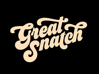 Great Snatch branding great snatch lettering logo logotype netball sports typography