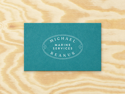 Marine Services boat repair boats branding business card business cards card collateral logo marine print repair ships typography