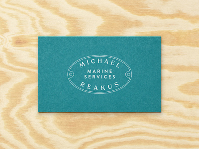 Marine Services boat repair boats branding business card business cards card collateral logo marine print repair ships typography