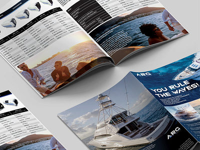 ARG Brochure Design boat brochure design graphic design sales brochure