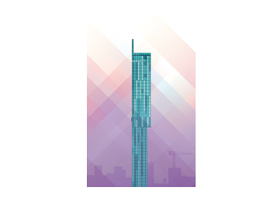 Beetham Tower, Manchester architecture beetham building illustration manchester vector