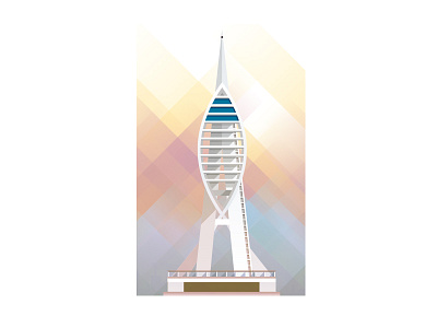 Spinnaker Tower, Portsmouth architecture building illustration portsmouth tower vector