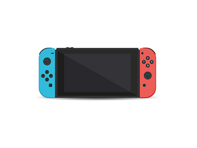 Nintendo Switch console games illustration nintendo switch vector