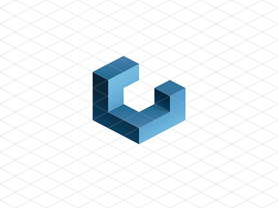 G / construction 3d branding brandmark construction grid laukai laukaistudio logo logotype mark