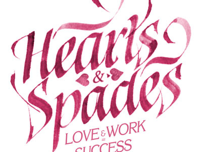 Hearts&Spades calligraphy clothing heartsandspades heartsspades letter lettering letters logo print typography