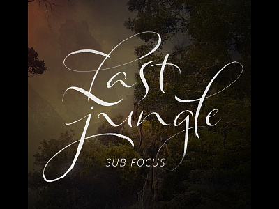 Daily music with my calligraphy: Sub Focus – Last Jungle calligraphy cd cover daily lettering music my typography with