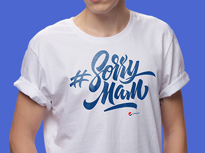 Sorry Mam calligraphy kinessisk lettering pepsi print t shirt typography