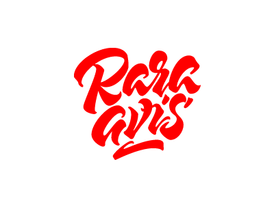 Rara Avis calligraphy handmade lettering logo logotype typography