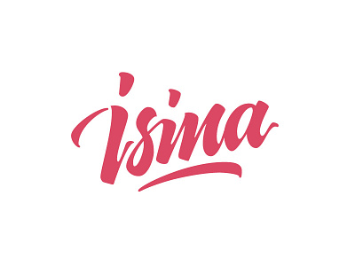 Isina Academy - Logotype calligraphy contemporary identity lettering logo logotype music typography